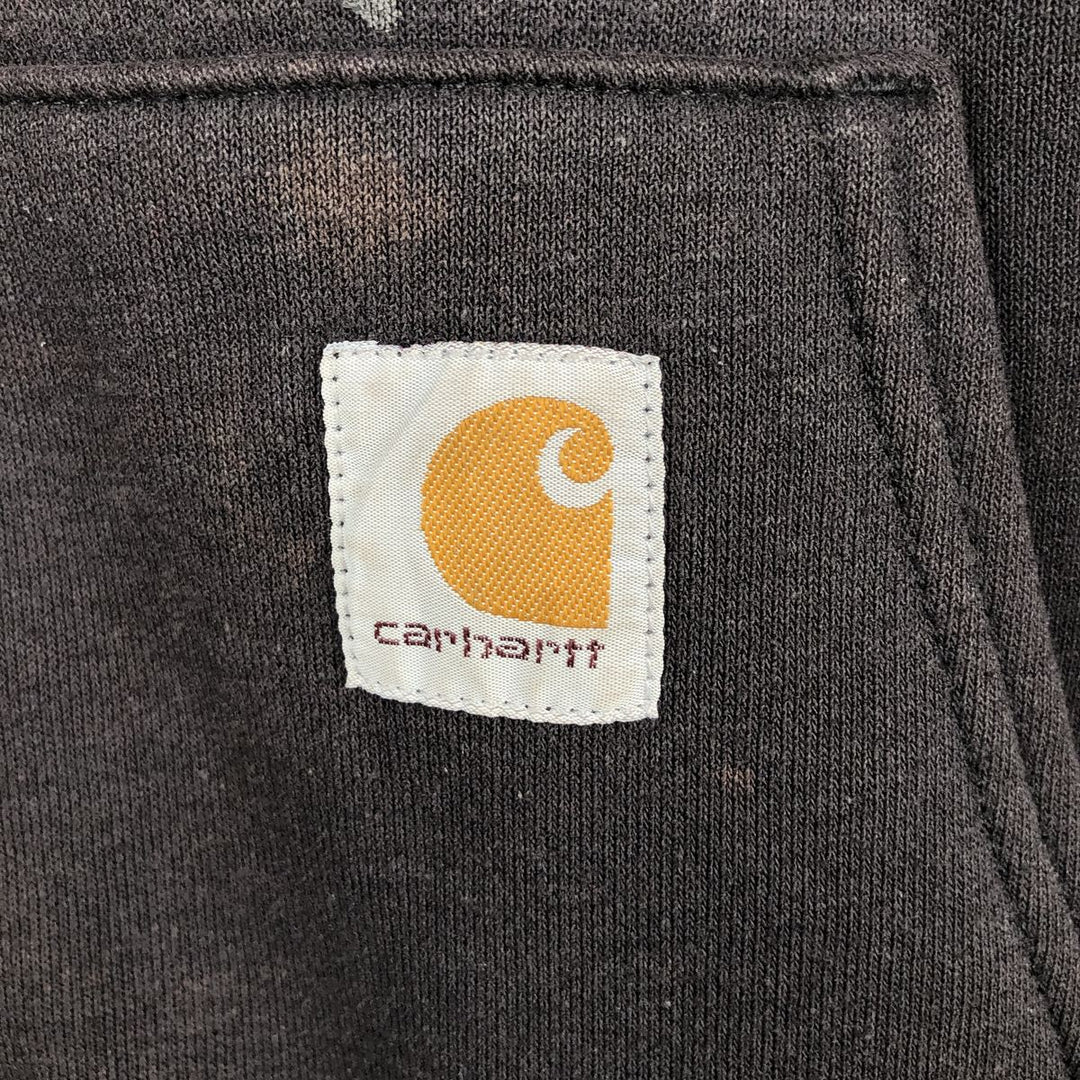 Carhartt Padded Sweatshirt Full-Zip Hoodie, Men's XL unclear black type Vintage Second Hand