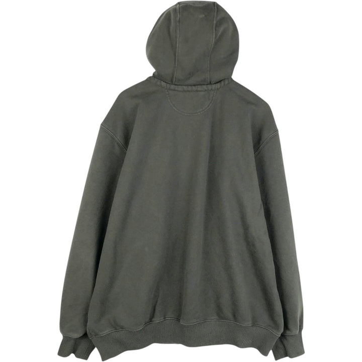 Carhartt Loose Fit Sweat Full Zip Hoodie, Men's XL cotton Charcoal Vintage Second Hand