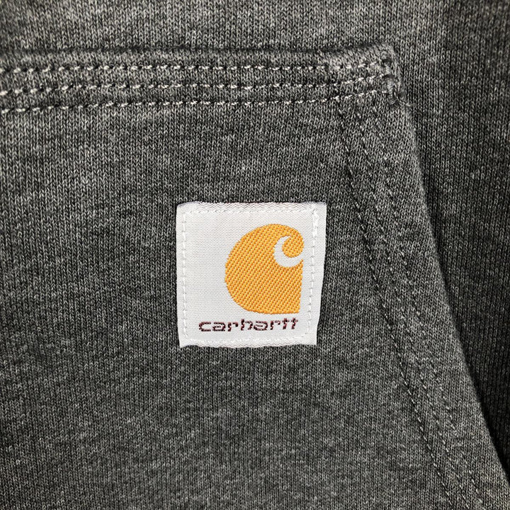 Carhartt Loose Fit Advertising Sweat Full-Zip Hoodie, Men's Size XL (approx.) cotton Charcoal Vintage Second Hand