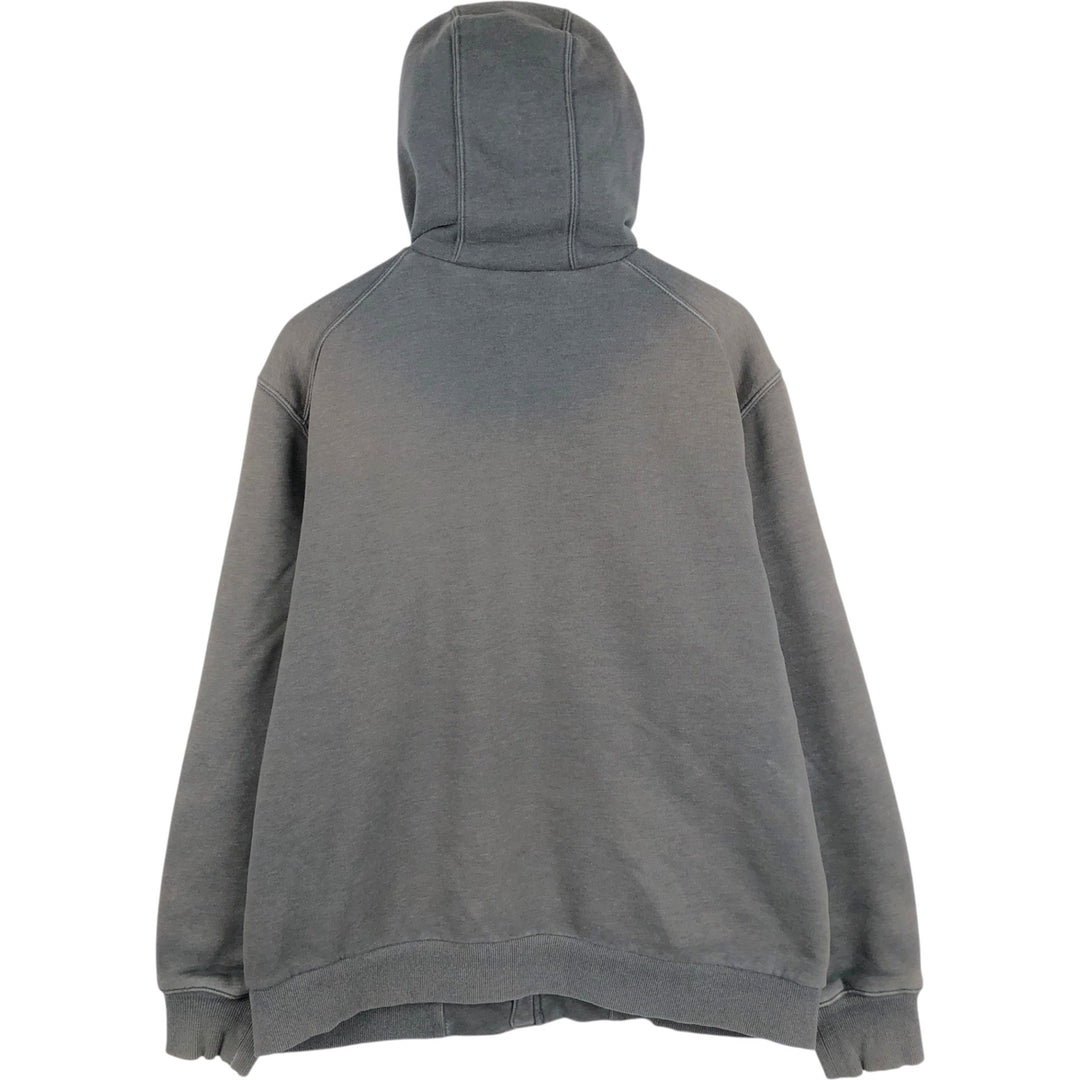 Carhartt Sweat Full Zip Hoodie Men's L size cotton Charcoal Vintage Second Hand