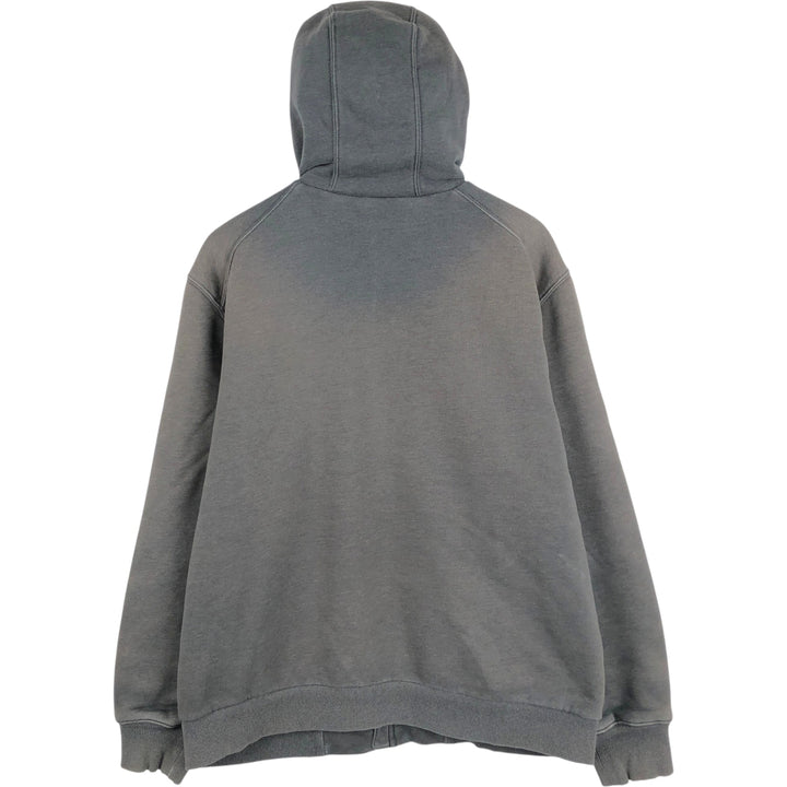 Carhartt Sweat Full Zip Hoodie Men's L size cotton Charcoal Vintage Second Hand