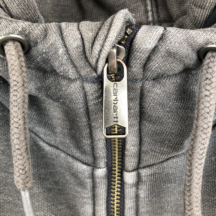 Carhartt Sweat Full Zip Hoodie Men's L size cotton Charcoal Vintage Second Hand