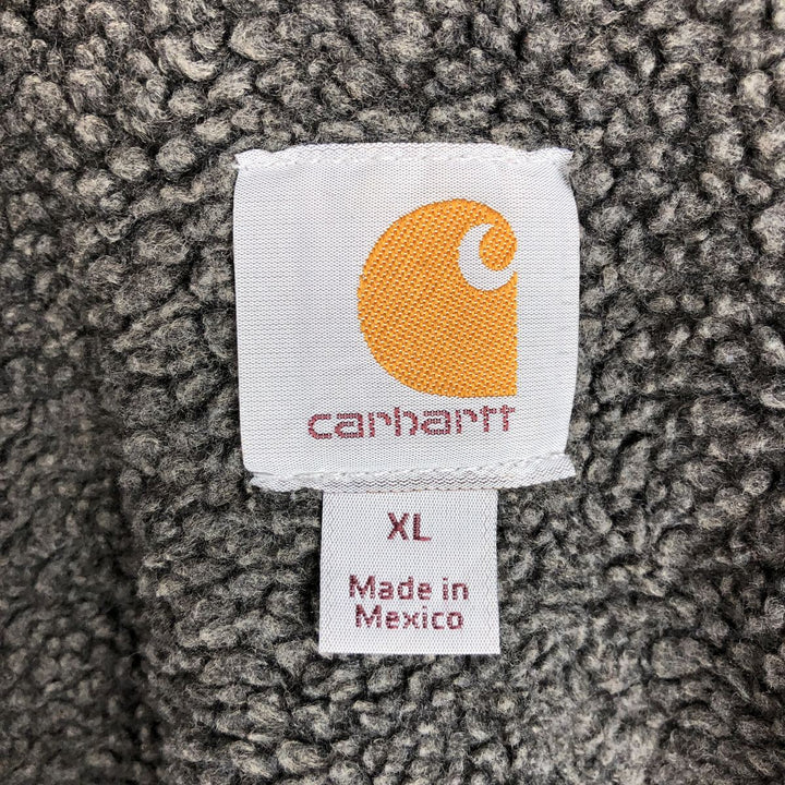 Carhartt Sweat Full Zip Hoodie Men's XL cotton Charcoal Vintage Second Hand