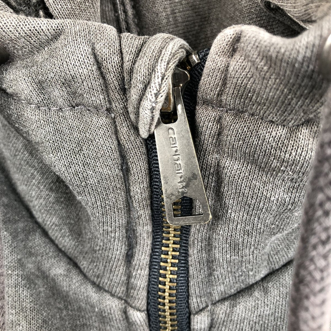 Carhartt Sweat Full Zip Hoodie Men's XL cotton Charcoal Vintage Second Hand