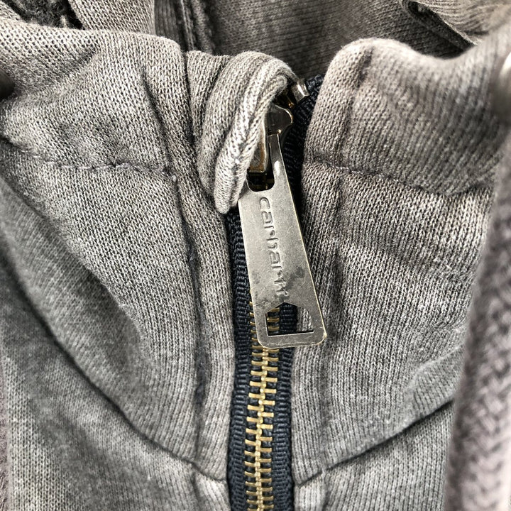 Carhartt Sweat Full Zip Hoodie Men's XL cotton Charcoal Vintage Second Hand