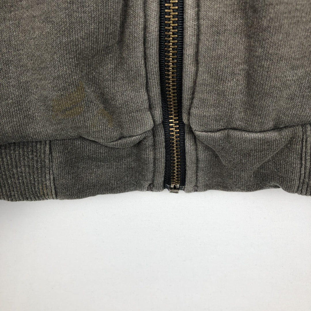 Carhartt Sweat Full Zip Hoodie Men's XL cotton Charcoal Vintage Second Hand