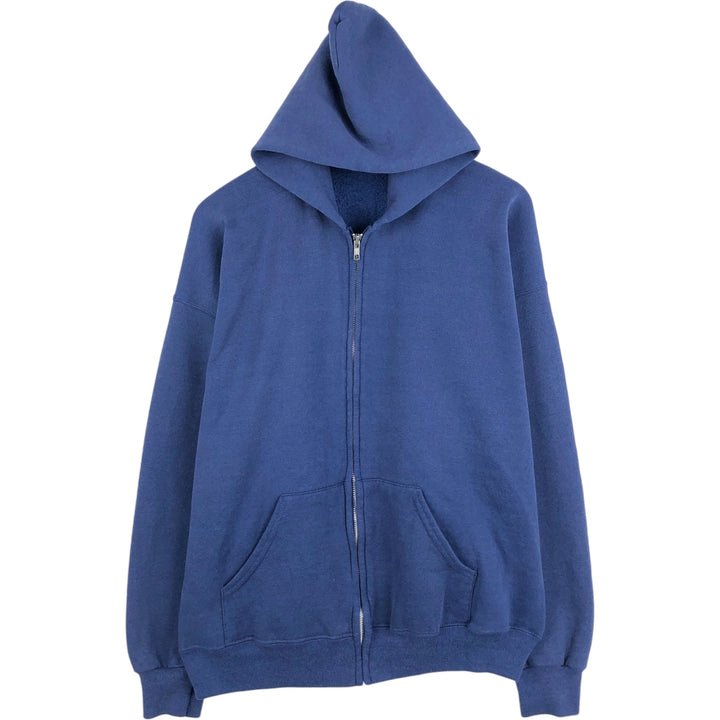 Lee STURDY SWEATS Full-Zip Sweatshirt Hoodie (Men's Size XL) unclear navy blue type Vintage Second Hand