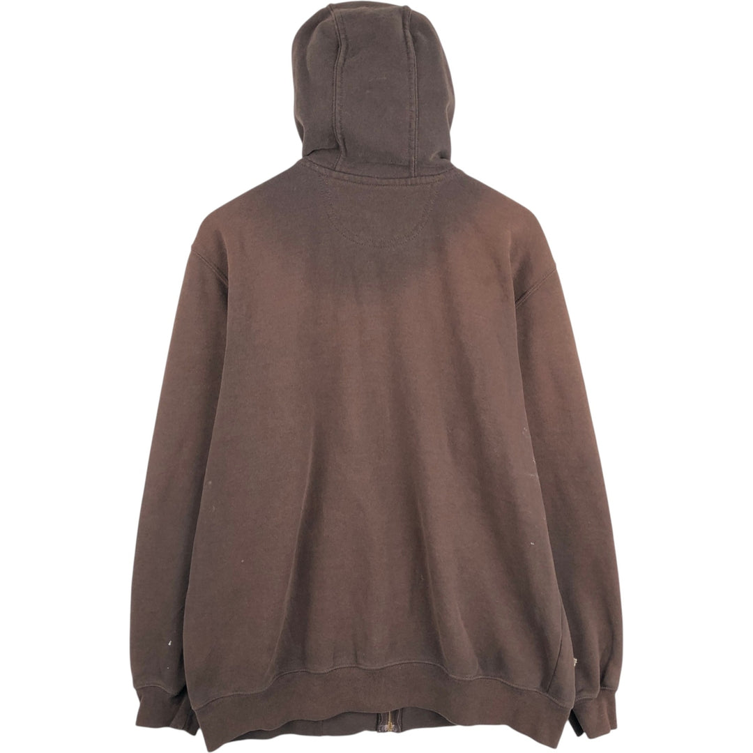 Carhartt ORIGINAL FIT Painted Sweat Full-Zip Hoodie, Men's Size L (approx.) cotton brown type Vintage Second Hand