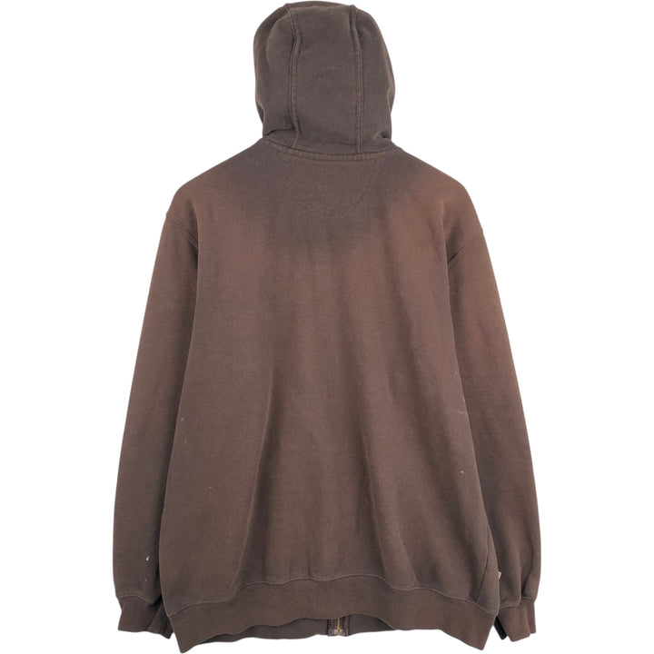 Carhartt ORIGINAL FIT Painted Sweat Full-Zip Hoodie, Men's Size L (approx.) cotton brown type Vintage Second Hand