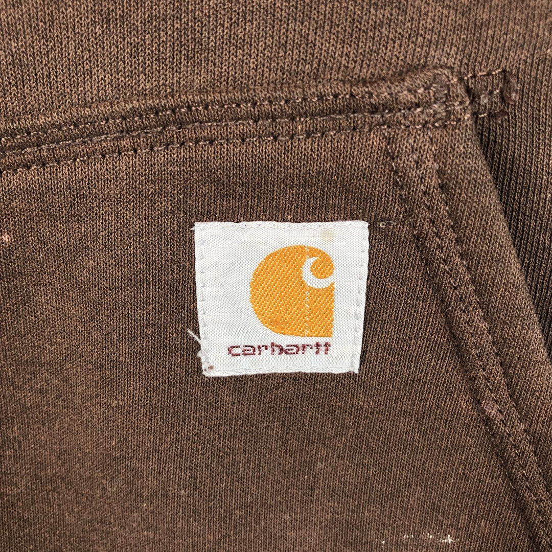 Carhartt ORIGINAL FIT Painted Sweat Full-Zip Hoodie, Men's Size L (approx.) cotton brown type Vintage Second Hand