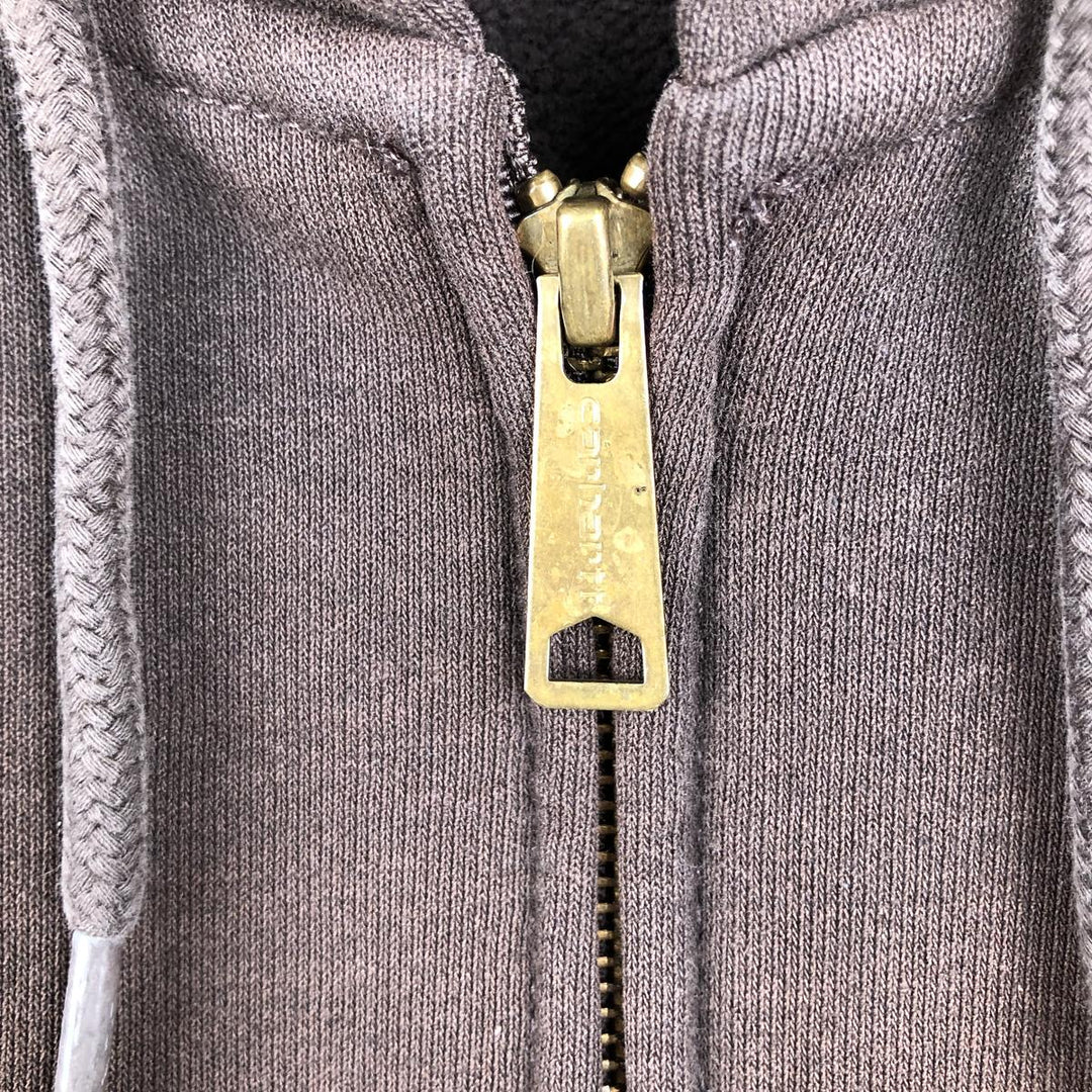 Carhartt ORIGINAL FIT Painted Sweat Full-Zip Hoodie, Men's Size L (approx.) cotton brown type Vintage Second Hand