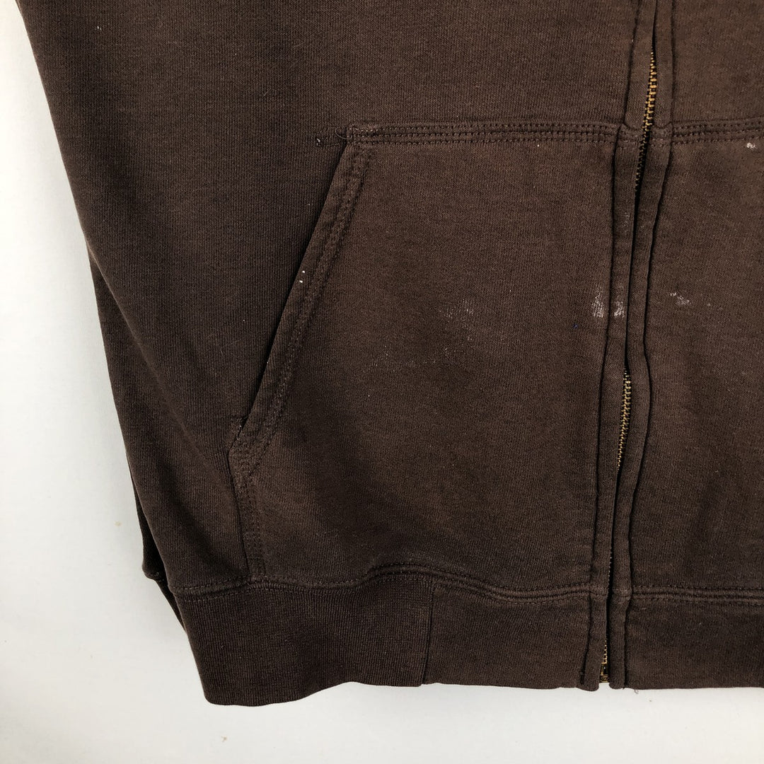 Carhartt ORIGINAL FIT Painted Sweat Full-Zip Hoodie, Men's Size L (approx.) cotton brown type Vintage Second Hand