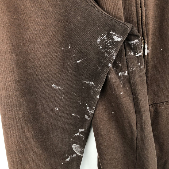 Carhartt ORIGINAL FIT Painted Sweat Full-Zip Hoodie, Men's Size L (approx.) cotton brown type Vintage Second Hand