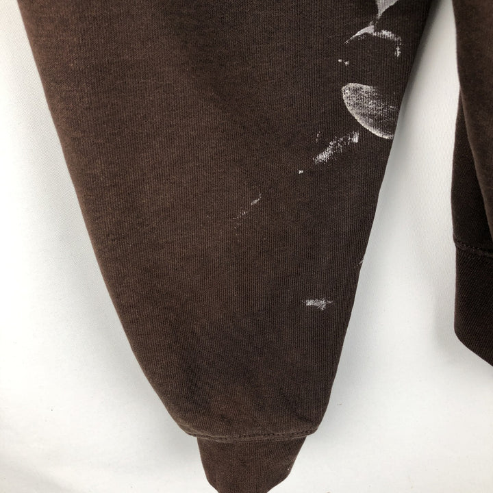 Carhartt ORIGINAL FIT Painted Sweat Full-Zip Hoodie, Men's Size L (approx.) cotton brown type Vintage Second Hand