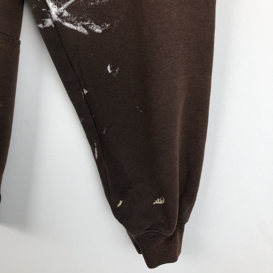 Carhartt ORIGINAL FIT Painted Sweat Full-Zip Hoodie, Men's Size L (approx.) cotton brown type Vintage Second Hand