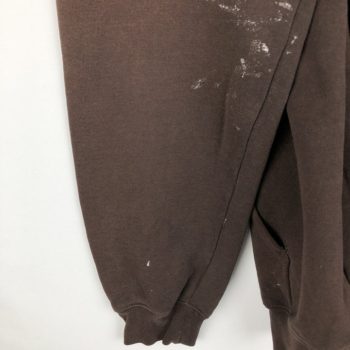 Carhartt ORIGINAL FIT Painted Sweat Full-Zip Hoodie, Men's Size L (approx.) cotton brown type Vintage Second Hand