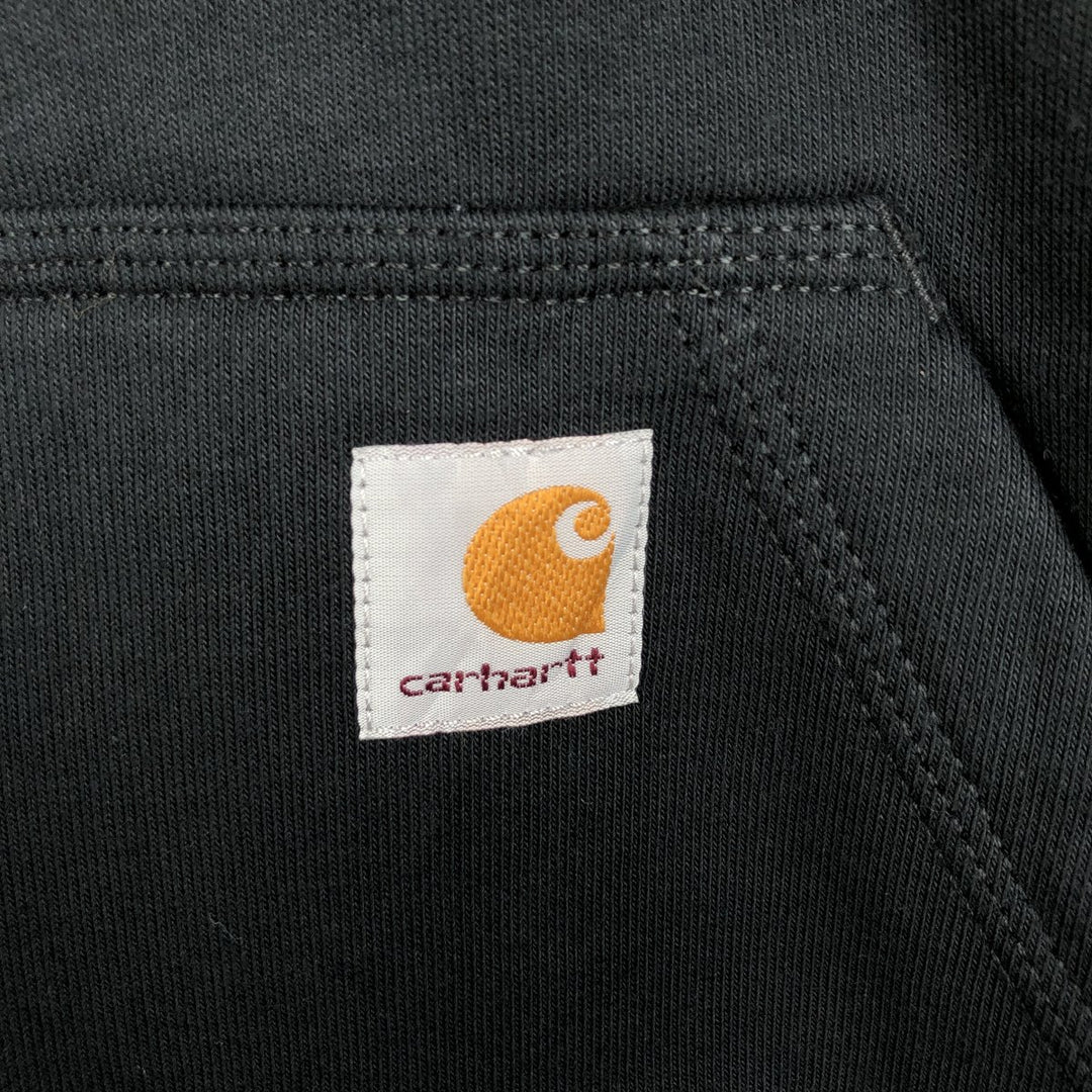 Carhartt ORIGINAL FIT Sweat Full Zip Hoodie, Men's L size cotton black type Vintage Second Hand