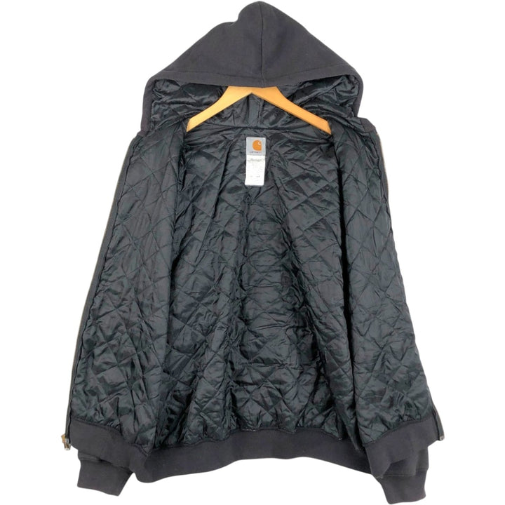 Carhartt Sweat Full Zip Hoodie Men's XL cotton black type Vintage Second Hand