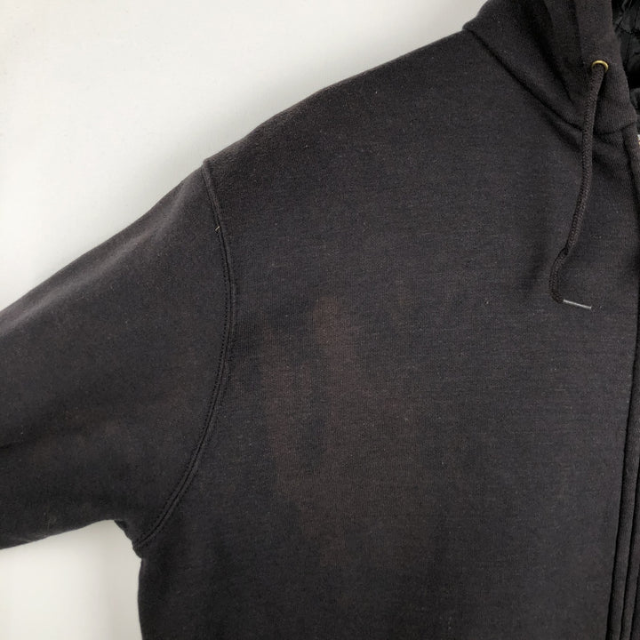 Carhartt Sweat Full Zip Hoodie Men's XL cotton black type Vintage Second Hand