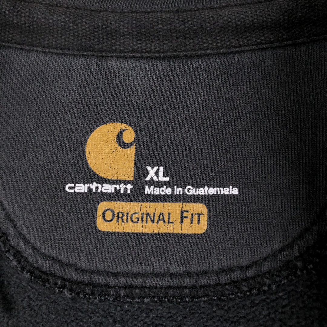 Carhartt ORIGINAL FIT Sweat Full Zip Hoodie Men's XL cotton Charcoal Vintage Second Hand