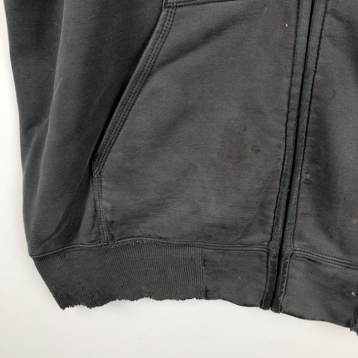 Carhartt ORIGINAL FIT Sweat Full Zip Hoodie Men's XL cotton Charcoal Vintage Second Hand