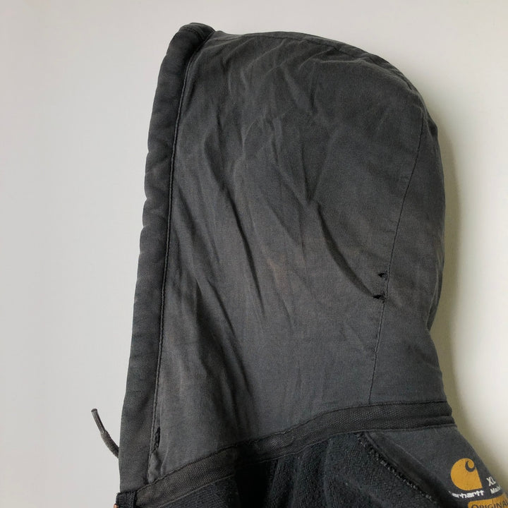 Carhartt ORIGINAL FIT Sweat Full Zip Hoodie Men's XL cotton Charcoal Vintage Second Hand