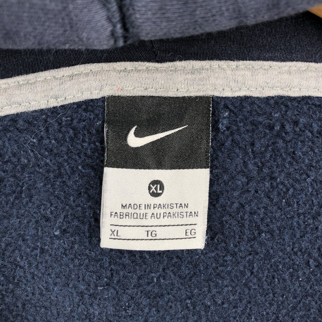 Nike Sweat Full Zip Hoodie Men's XL cotton black type Vintage Second Hand