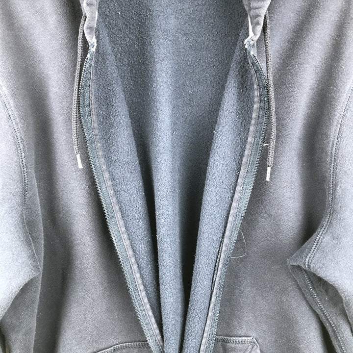 Nike Sweat Full Zip Hoodie Men's XL cotton black type Vintage Second Hand