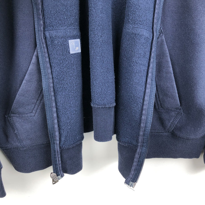 Nike Sweat Full Zip Hoodie Men's XL cotton black type Vintage Second Hand
