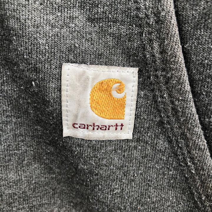 Carhartt Loose Fit Sweat Full Zip Hoodie, Men's L size cotton gray type Vintage Second Hand