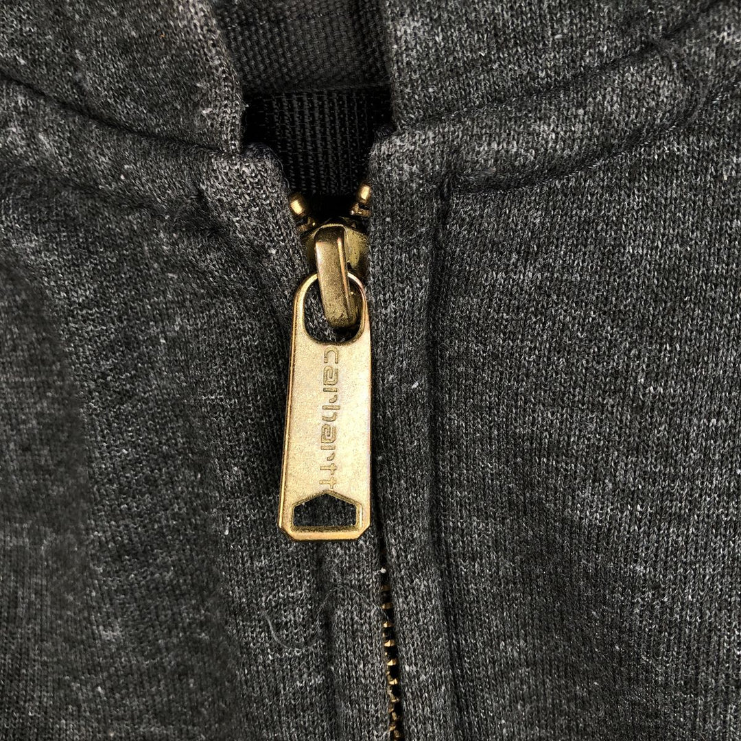 Carhartt Loose Fit Sweat Full Zip Hoodie, Men's L size cotton gray type Vintage Second Hand