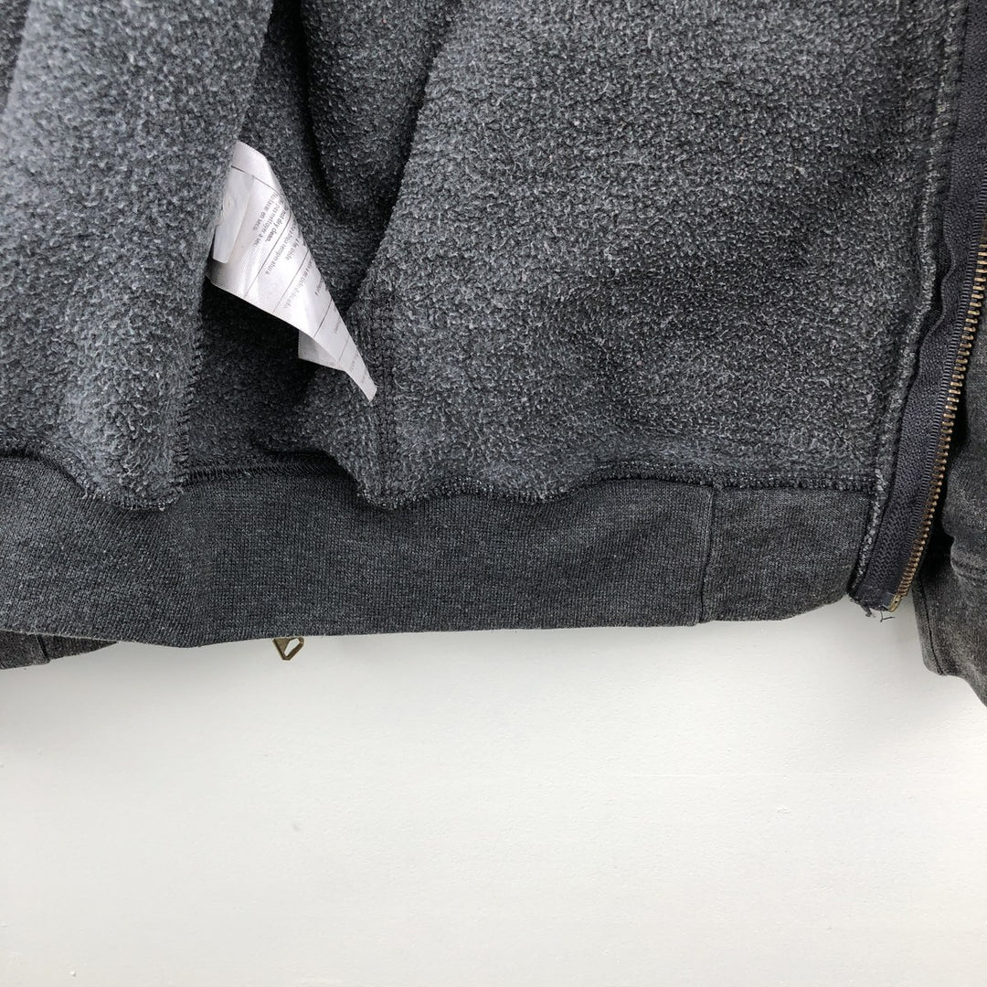 Carhartt Loose Fit Sweat Full Zip Hoodie, Men's L size cotton gray type Vintage Second Hand