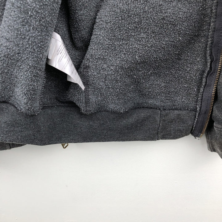 Carhartt Loose Fit Sweat Full Zip Hoodie, Men's L size cotton gray type Vintage Second Hand