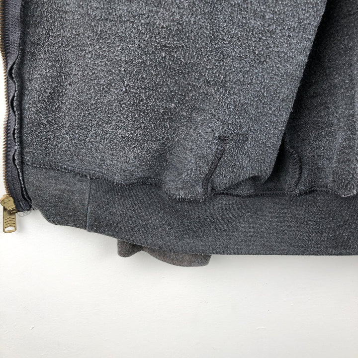 Carhartt Loose Fit Sweat Full Zip Hoodie, Men's L size cotton gray type Vintage Second Hand