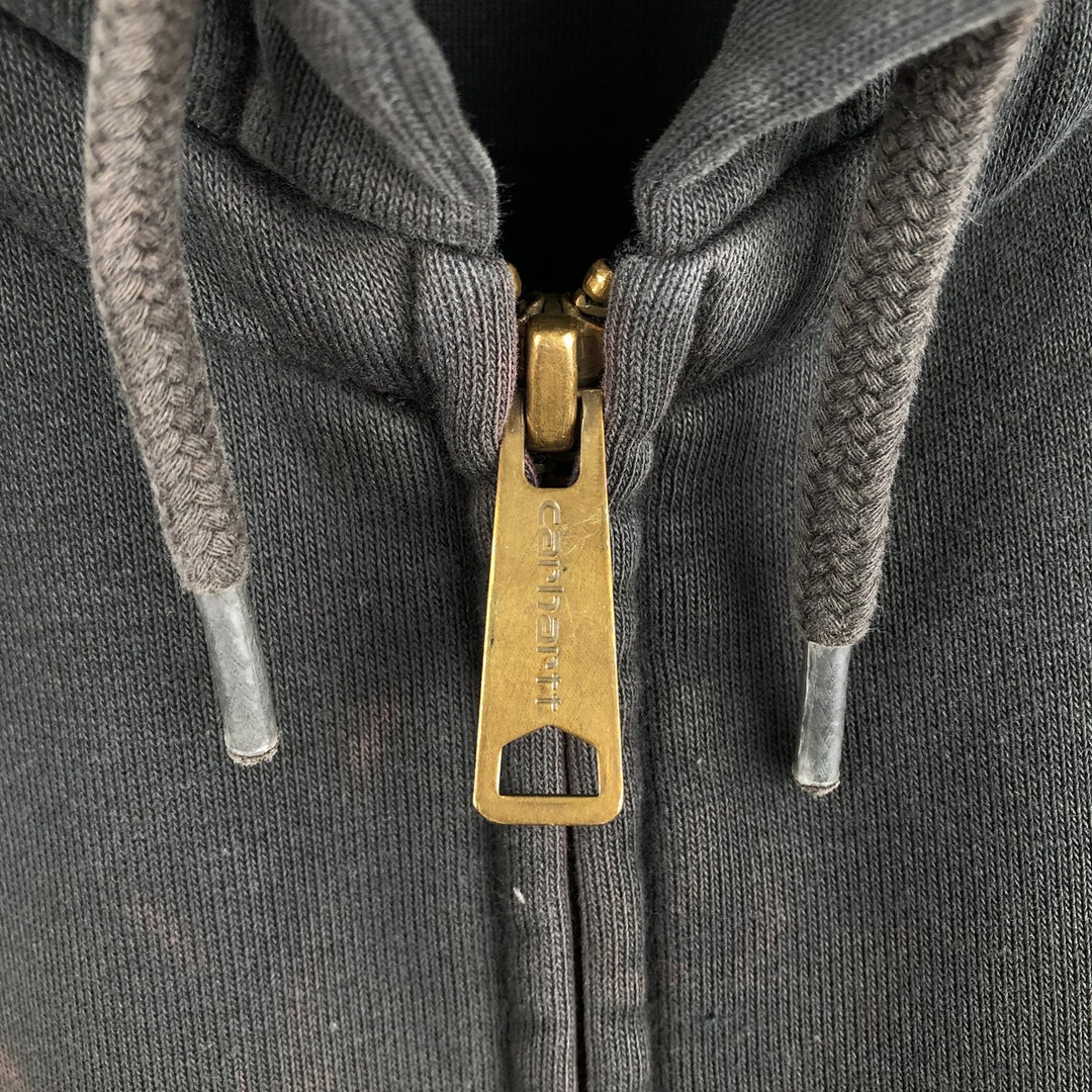 Carhartt ORIGINAL FIT Sweat Full-Zip Hoodie, Men's Size L (Equivalent) cotton black type Vintage Second Hand