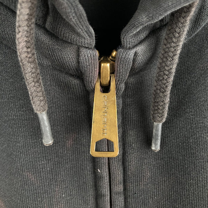 Carhartt ORIGINAL FIT Sweat Full-Zip Hoodie, Men's Size L (Equivalent) cotton black type Vintage Second Hand