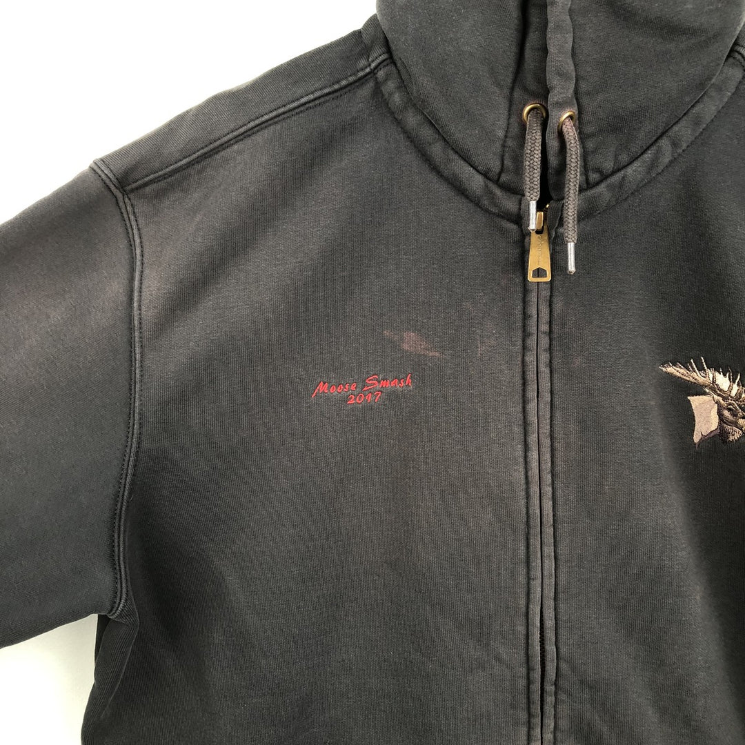Carhartt ORIGINAL FIT Sweat Full-Zip Hoodie, Men's Size L (Equivalent) cotton black type Vintage Second Hand