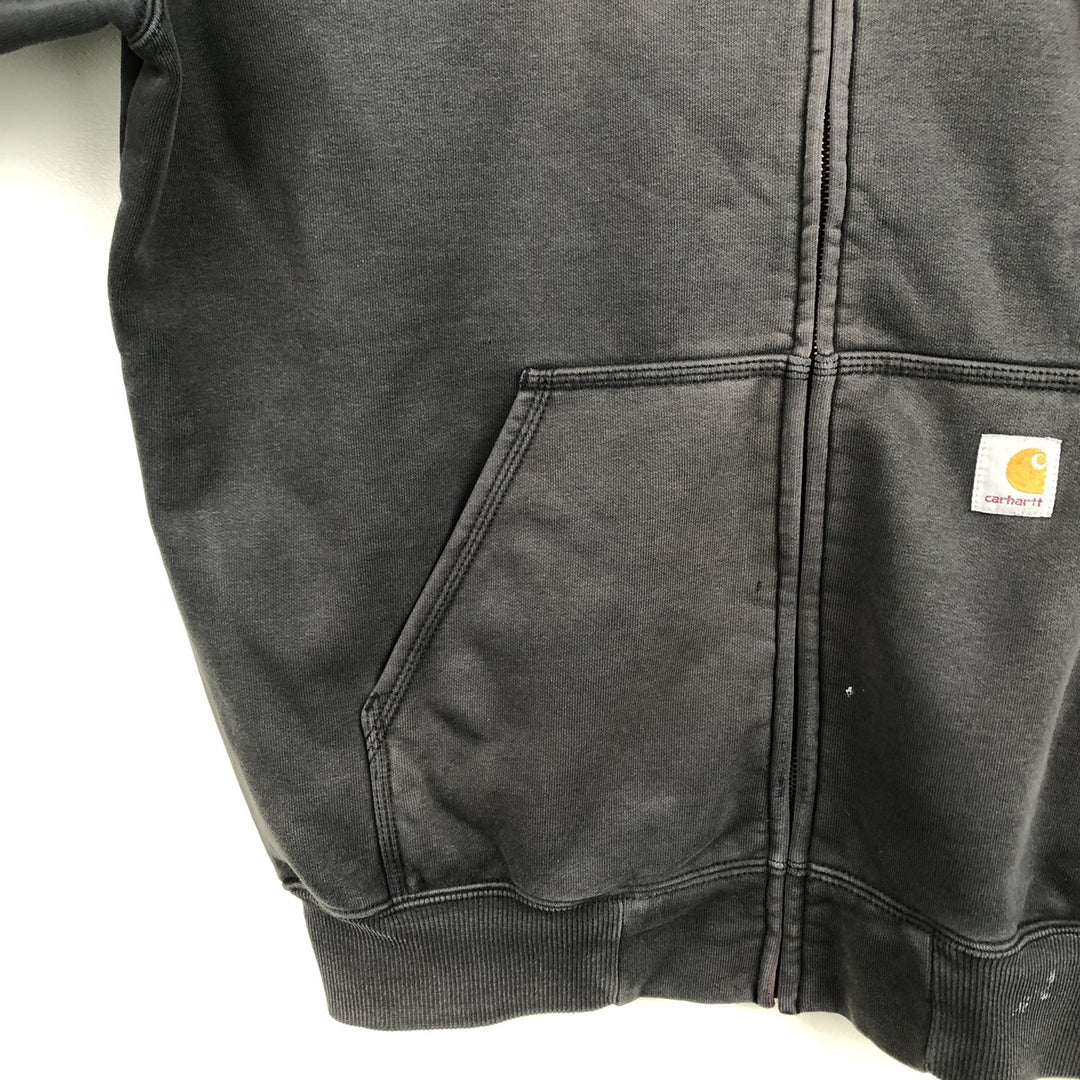 Carhartt ORIGINAL FIT Sweat Full-Zip Hoodie, Men's Size L (Equivalent) cotton black type Vintage Second Hand