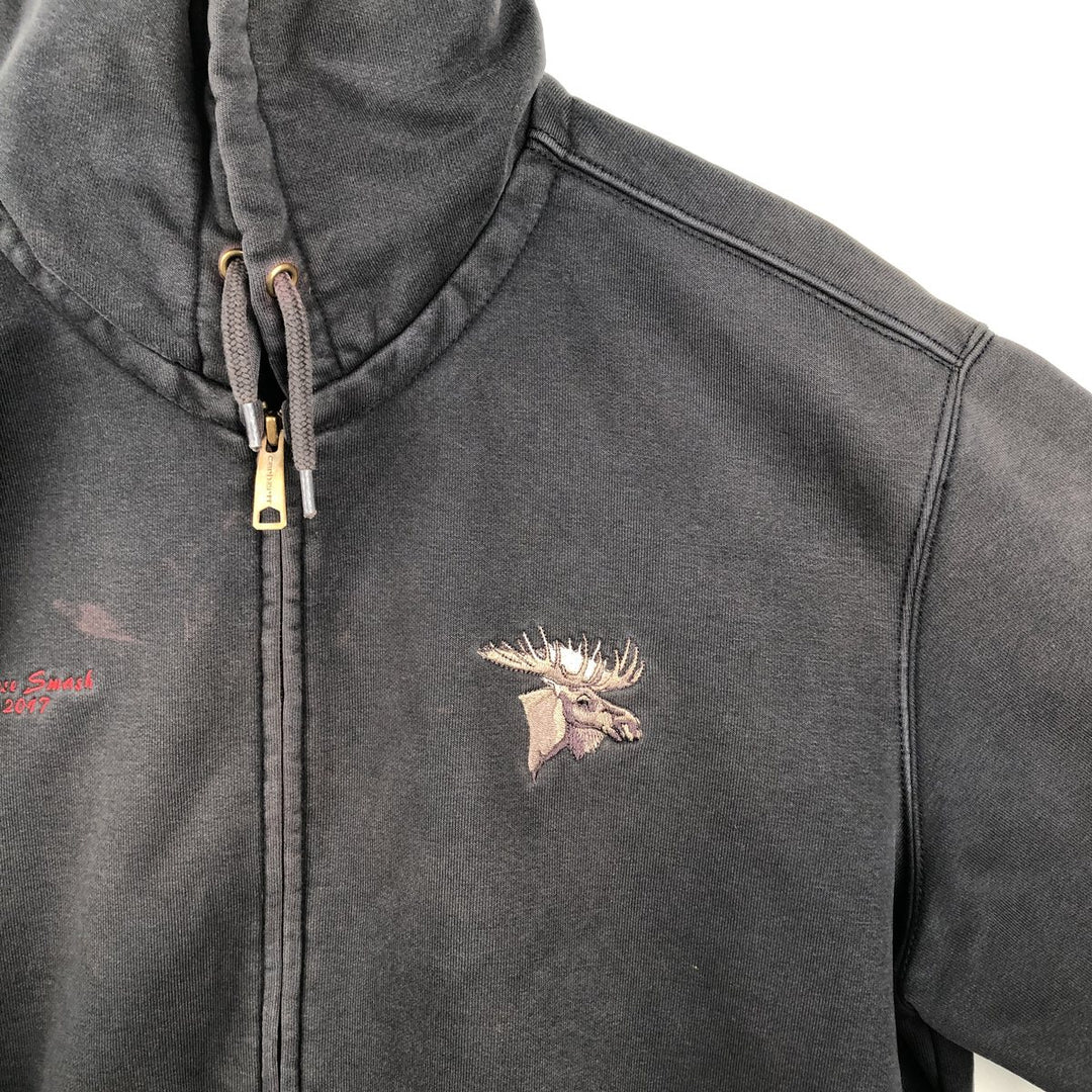 Carhartt ORIGINAL FIT Sweat Full-Zip Hoodie, Men's Size L (Equivalent) cotton black type Vintage Second Hand