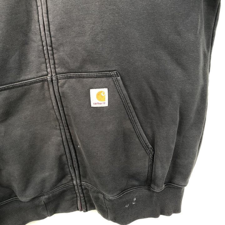 Carhartt ORIGINAL FIT Sweat Full-Zip Hoodie, Men's Size L (Equivalent) cotton black type Vintage Second Hand