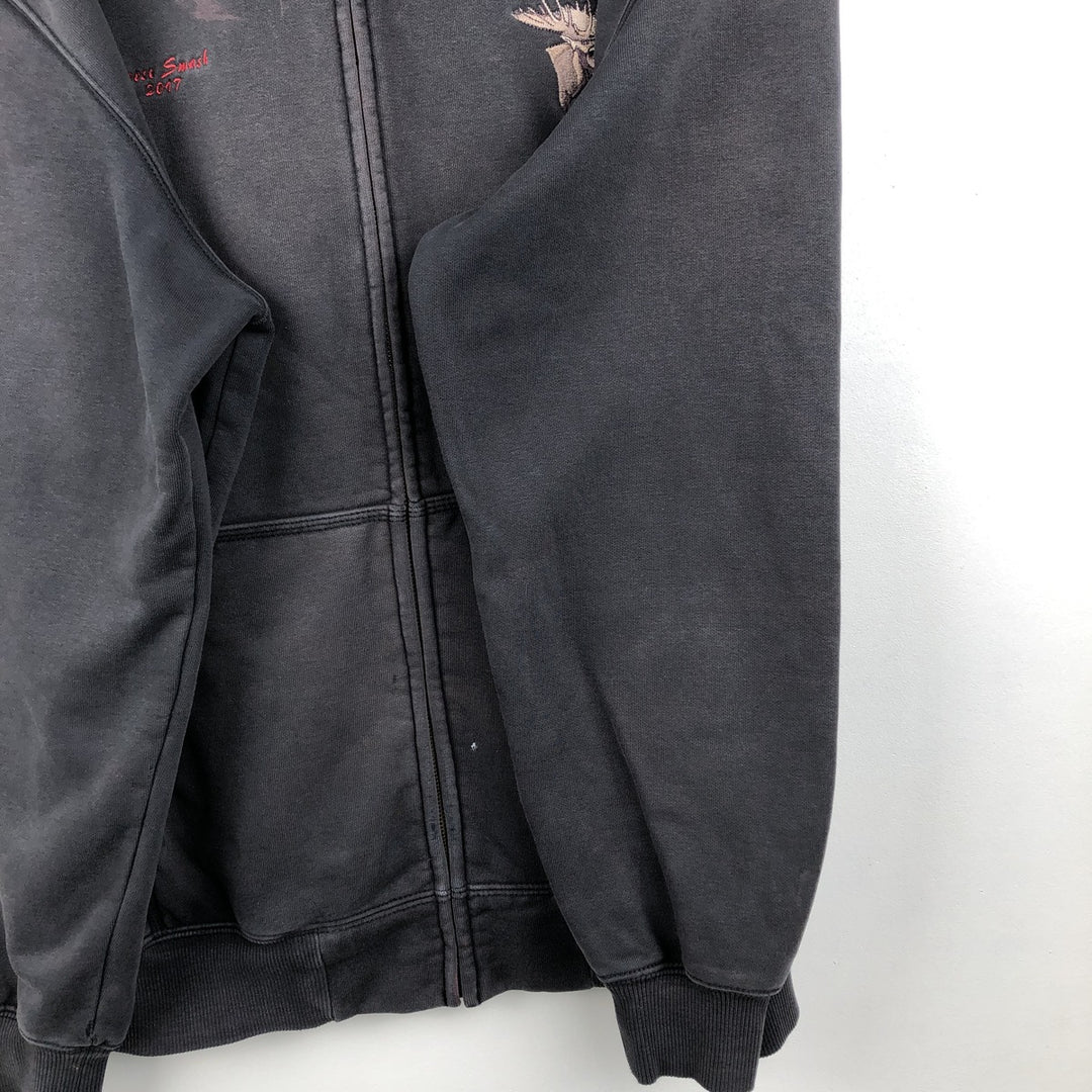 Carhartt ORIGINAL FIT Sweat Full-Zip Hoodie, Men's Size L (Equivalent) cotton black type Vintage Second Hand