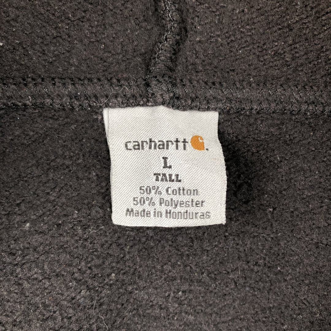 Carhartt full-zip sweatshirt hoodie, men's size L (approx.) cotton black type Vintage Second Hand