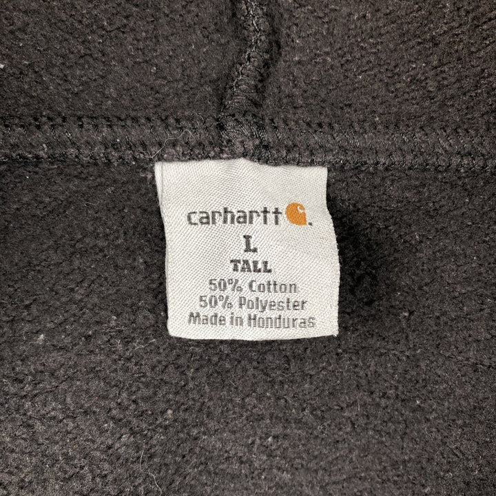 Carhartt full-zip sweatshirt hoodie, men's size L (approx.) cotton black type Vintage Second Hand