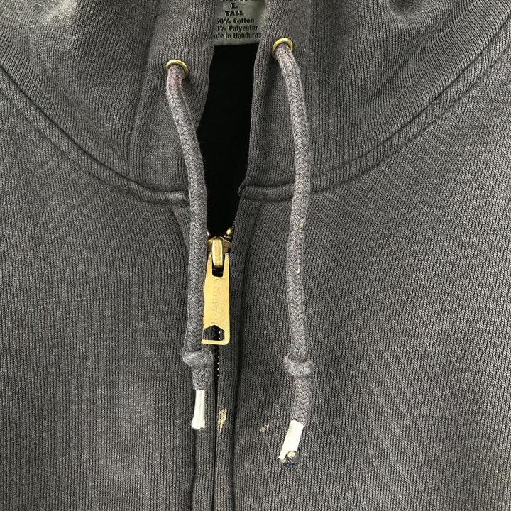 Carhartt full-zip sweatshirt hoodie, men's size L (approx.) cotton black type Vintage Second Hand