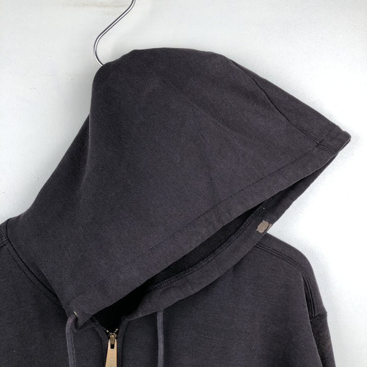 Carhartt full-zip sweatshirt hoodie, men's size L (approx.) cotton black type Vintage Second Hand
