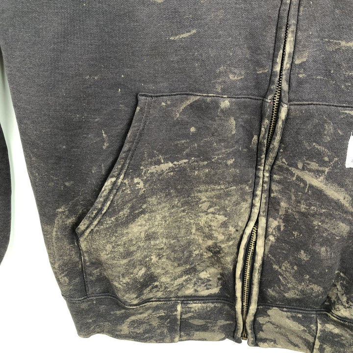Carhartt full-zip sweatshirt hoodie, men's size L (approx.) cotton black type Vintage Second Hand
