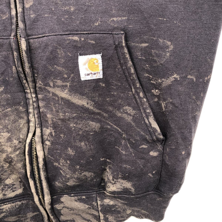 Carhartt full-zip sweatshirt hoodie, men's size L (approx.) cotton black type Vintage Second Hand