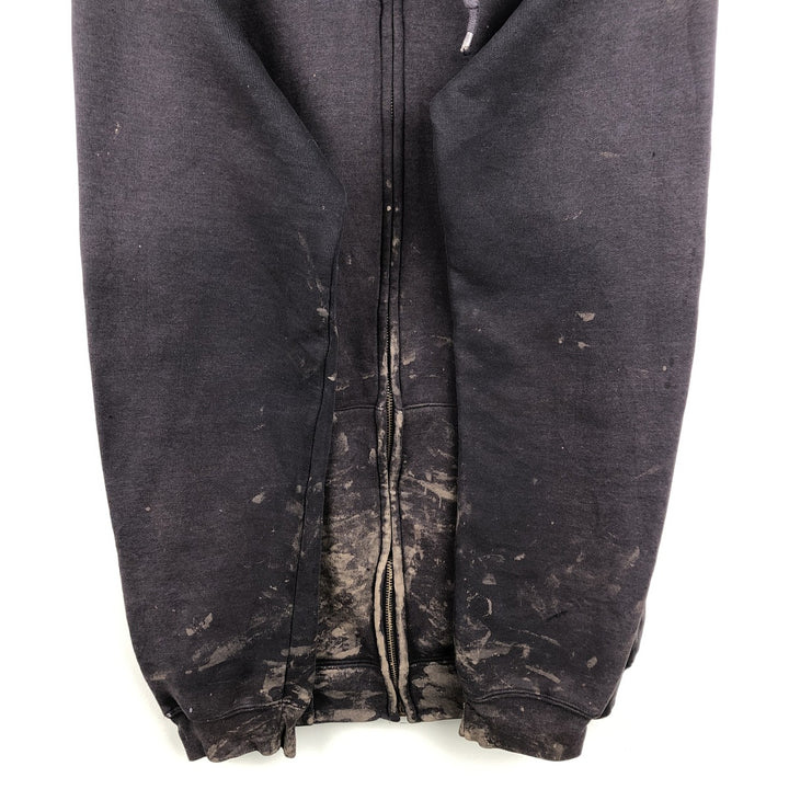 Carhartt full-zip sweatshirt hoodie, men's size L (approx.) cotton black type Vintage Second Hand
