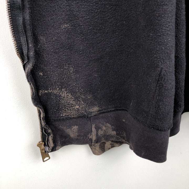 Carhartt full-zip sweatshirt hoodie, men's size L (approx.) cotton black type Vintage Second Hand