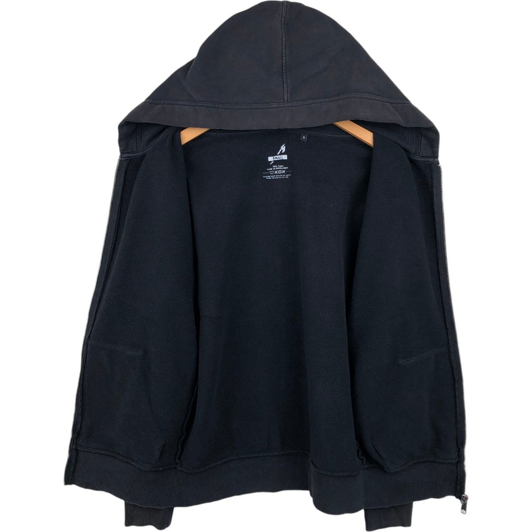 Metallica plain full-zip sweatshirt hoodie, men's size S. cotton black type Vintage Second Hand